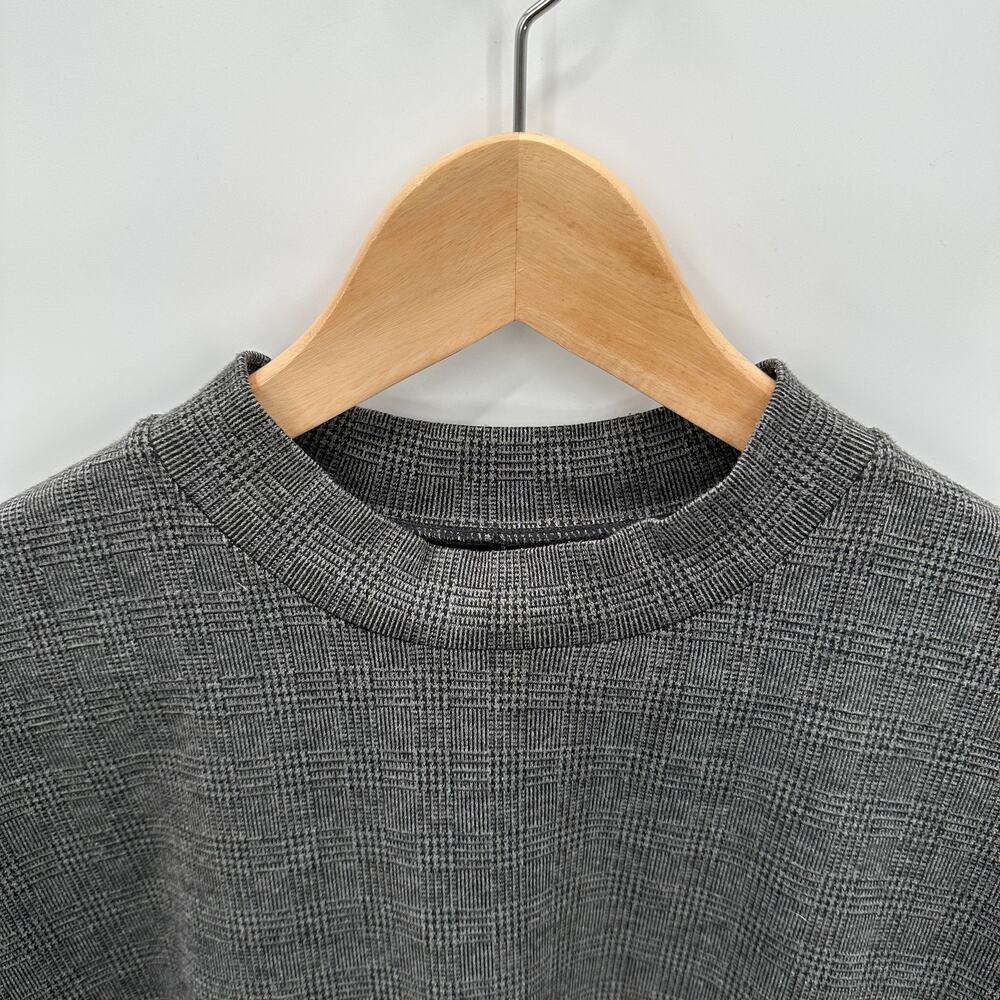 Madewell Mockneck Tee Dress in Glen Plaid AB367 // M - Picture 8 of 12